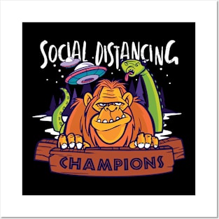 Social Distancing Champions Posters and Art